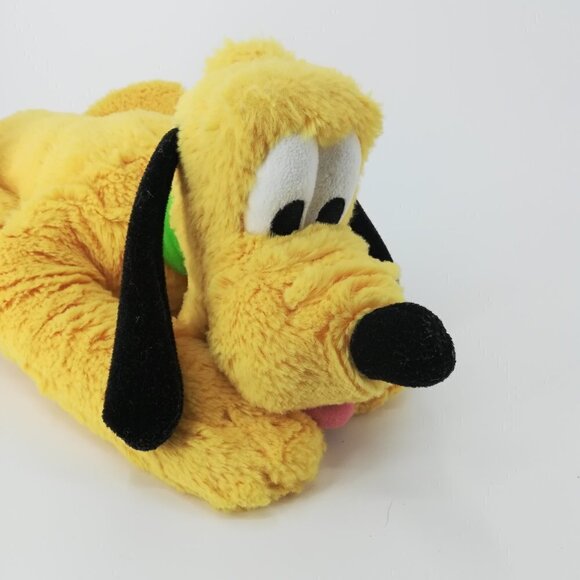 Disney Parks Pluto Stuffed Animal 14.5" Walt Disney Dog Puppy Collar Tongue Out - Picture 2 of 12